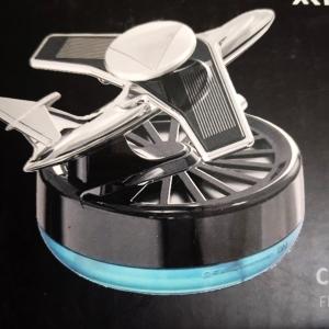 Solar-Powered Aeroplane Model Car Aroma Diffuser with Extra 10 ML Fragrance Aroma - Enjoy Freshness On-The-Go!